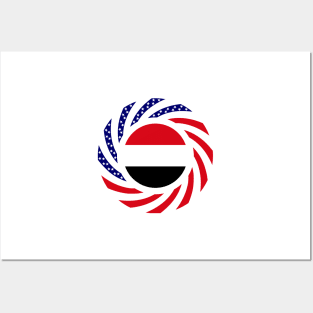 Yemeni American Multinational Patriot Flag Posters and Art